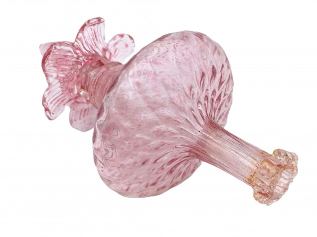 Murano Chandelier Finial Pink Glass Circa 1880 