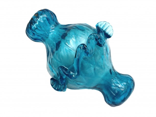 Murano Chandelier Stem Section Turquoise Glass