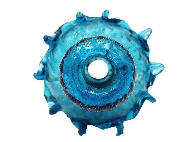 Murano Chandelier Stem Section Turquoise Glass
