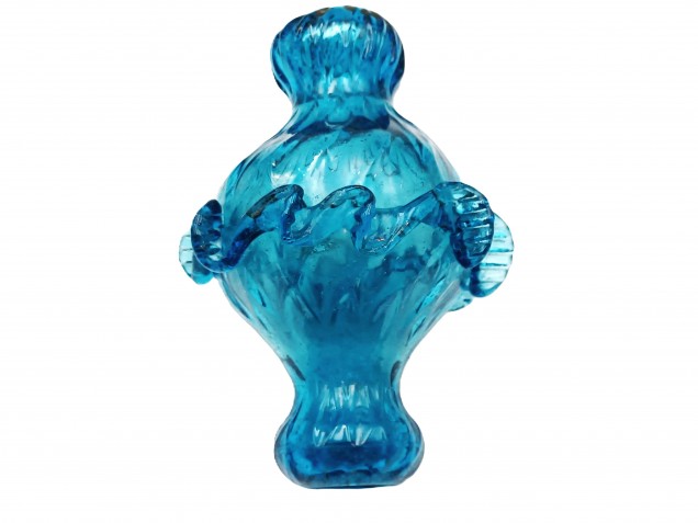 Murano Chandelier Stem Section Turquoise Glass