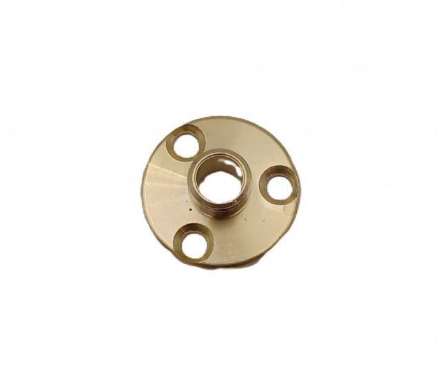 Raw Solid Brass Mounting Plate for Lampholders 10mm thread 25mm wide