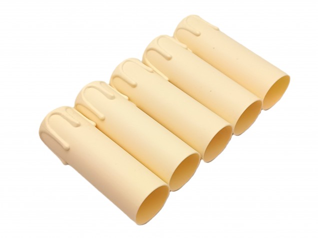 Candle Sleeve Ivory Drip Plastic 90mm x 27mm