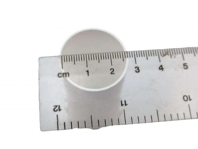 Candle Tube White Drip Plastic 70mm x 27mm