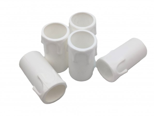 Candle Tubes sleeves white drip Plastic 53mm x 26mm