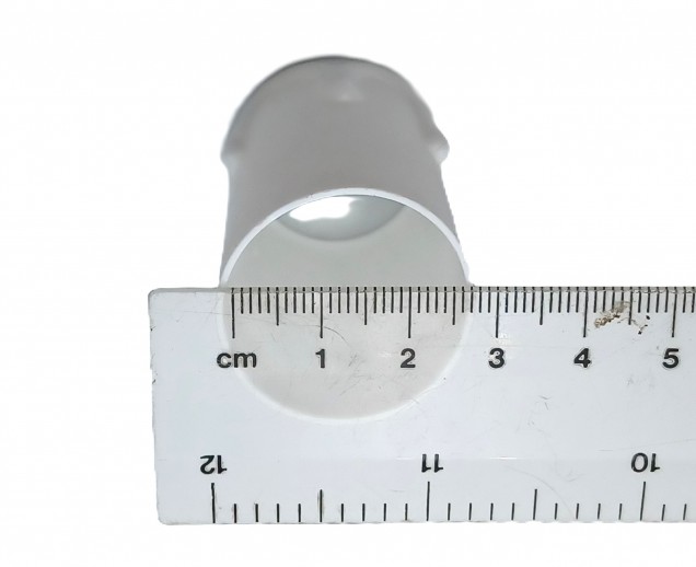 Candle Tubes sleeves white drip Plastic 53mm x 26mm