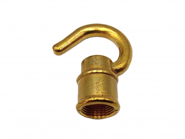 CEILING HOOK OPEN HOOK BRASS HALF INCH FEMALE THREAD
