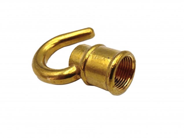 CEILING HOOK OPEN HOOK BRASS HALF INCH FEMALE THREAD