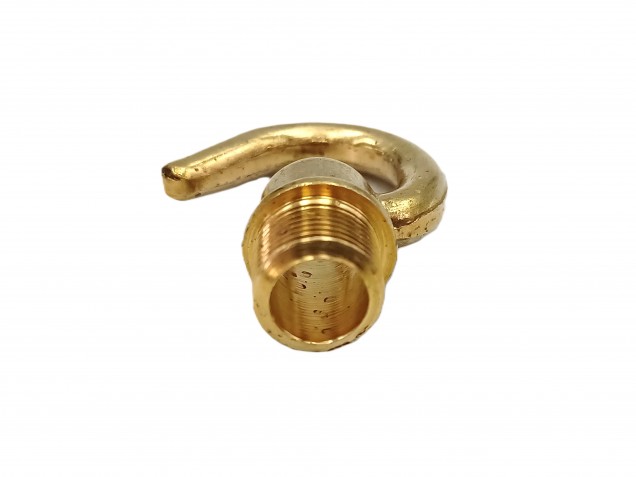 chandelier hook open hook brass half inch male thread