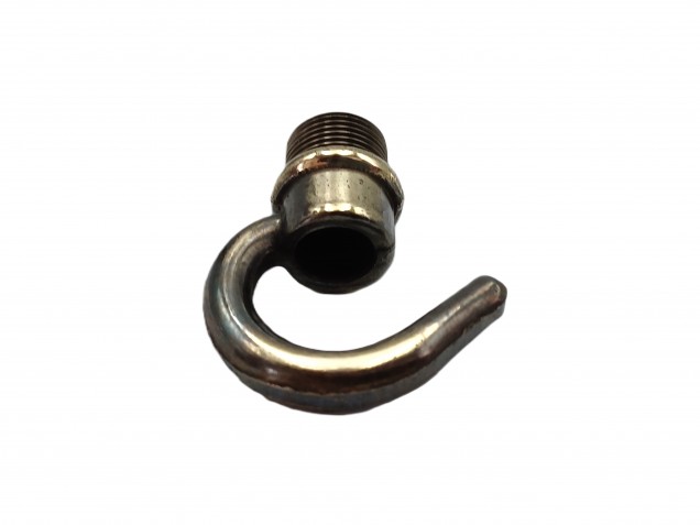 Ceiling hook open hook brushed antique half inch male thread