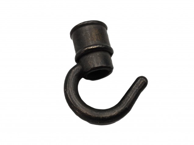 Ceiling hook open hook dark bronze half inch female thread