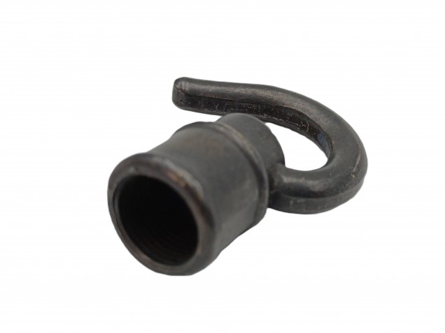 Ceiling hook open hook dark bronze half inch female thread