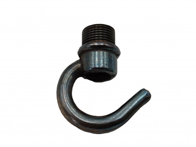 Ceiling hook open hook dark bronze half inch male thread