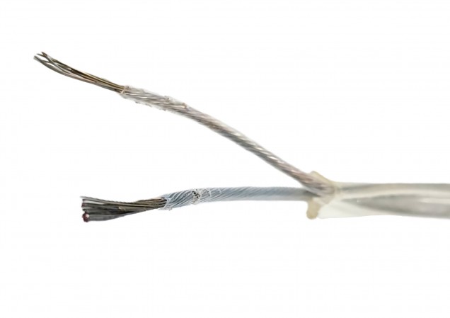 2 Core Round Clear Flex Lighting Cable 0.75mm