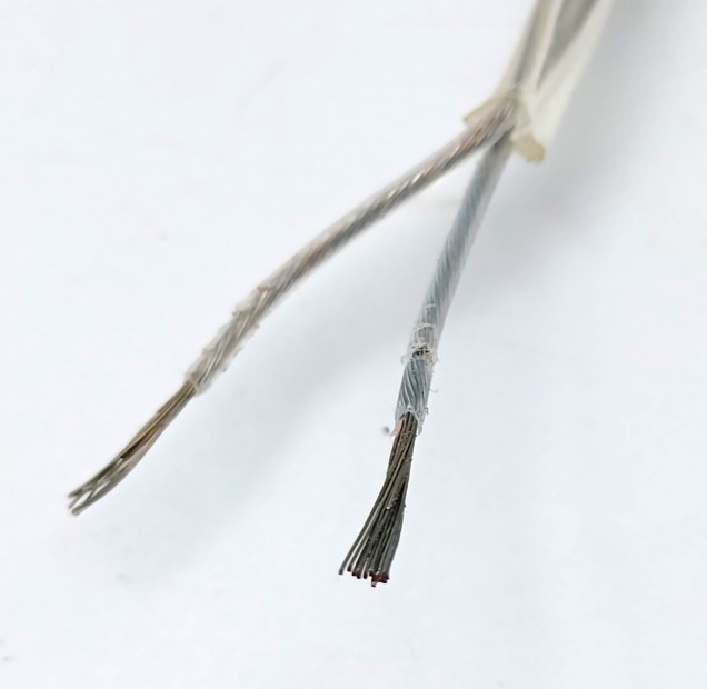 2 Core Round Clear Flex Lighting Cable 0.75mm