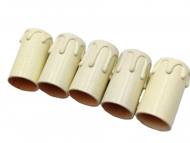 Candle Tubes Cream Drip Card 55mm x 26mm