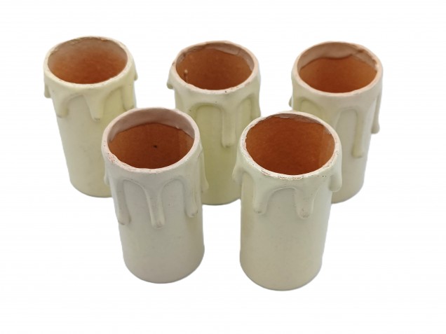 Candle Tubes Cream Drip Card 55mm x 26mm