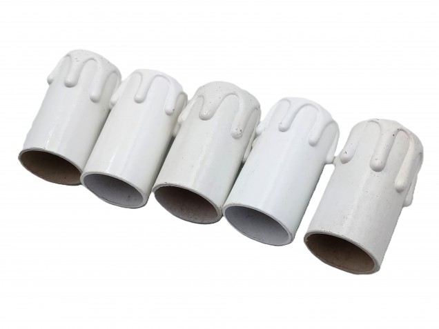 Candle Tubes White Drip Card 55mm x 26mm