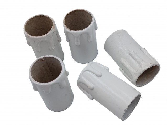 Candle Tubes White Drip Card 55mm x 26mm