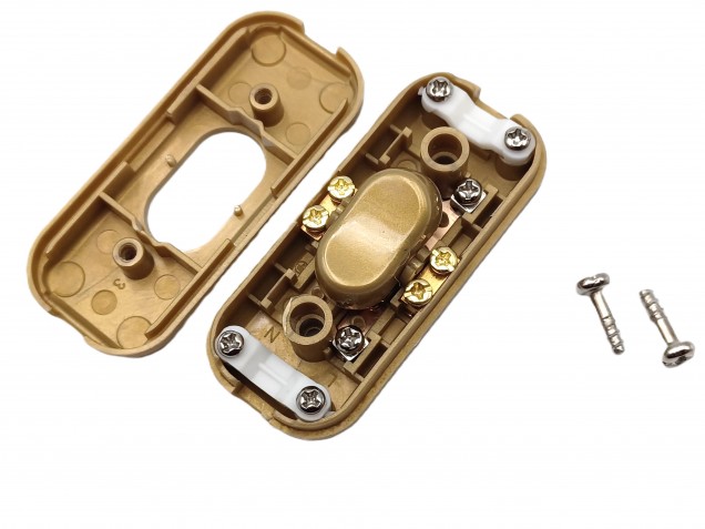 Clear inline torpedo lamp switch light switch 2 core only