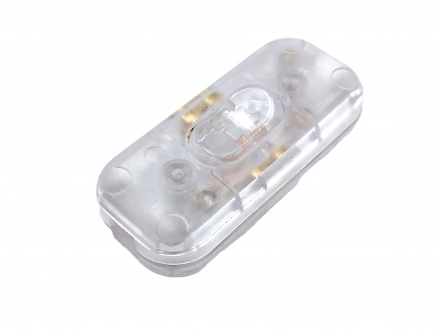 Clear inline torpedo lamp switch light switch 2 core only