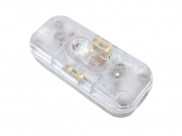 Clear inline torpedo lamp switch light switch 2 core only