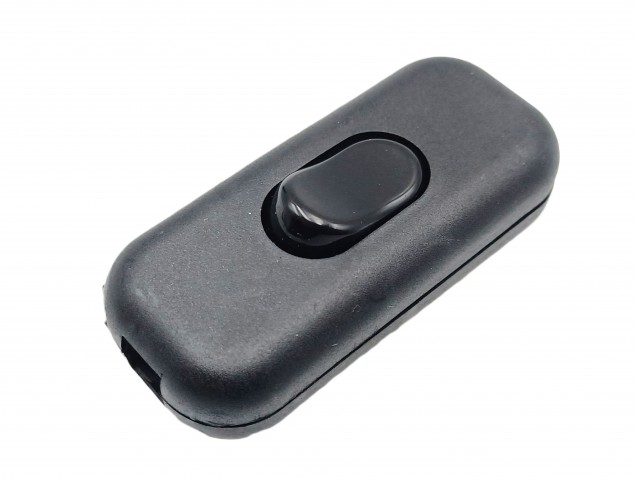 Inline torpedo lamp switch light switch 2 or 3 core black