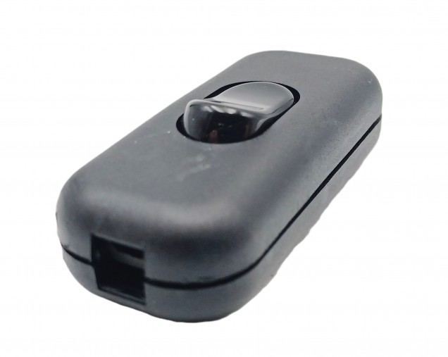 Inline torpedo lamp switch light switch 2 or 3 core black