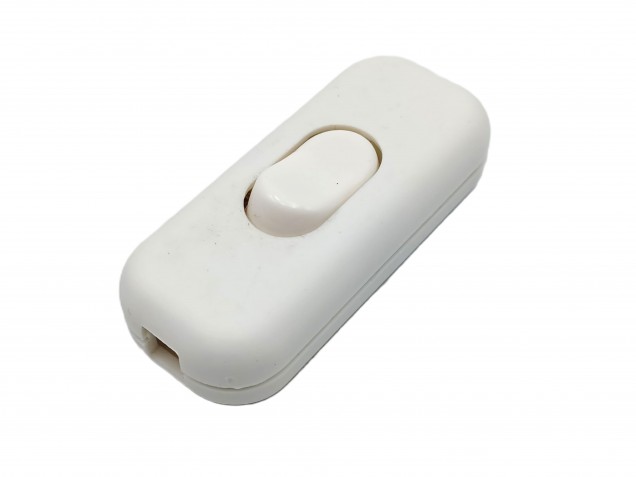 Inline torpedo lamp switch light switch 2 or 3 core white