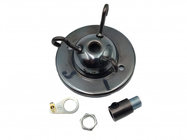 Triple Hook Ceiling Pendant Set dark antique bronze