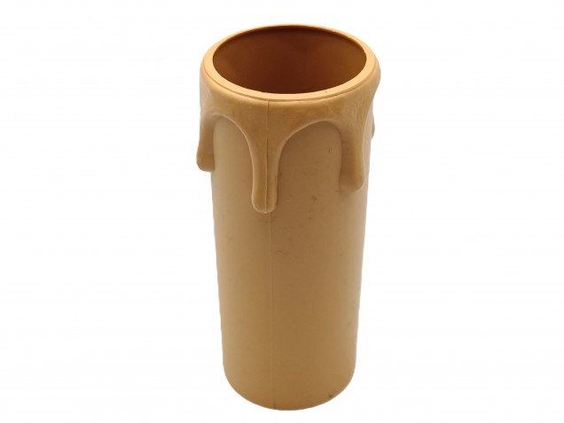 brown plastic drip candle tubes 65mm height x 24mm internal diameter