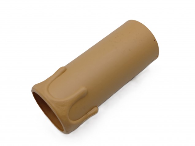 brown plastic drip candle tubes 65mm height x 24mm internal diameter