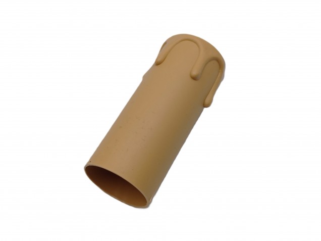 brown plastic drip candle tubes 65mm height x 24mm internal diameter