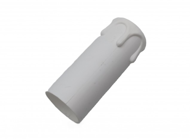 Candle Tube White Drip Plastic 70mm x 27mm