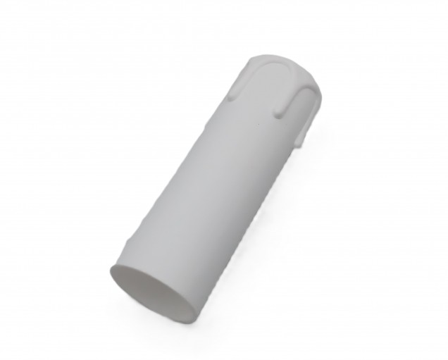 Candle Tube White Drip Plastic 90mm x 27mm