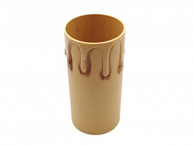 Candle Tubes-sleeves antique Drip Plastic 39mm x 85mm