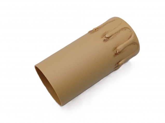 Candle Tubes-sleeves antique Drip Plastic 39mm x 85mm