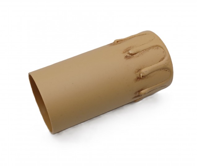 Candle Tubes-sleeves antique Drip Plastic 39mm x 85mm