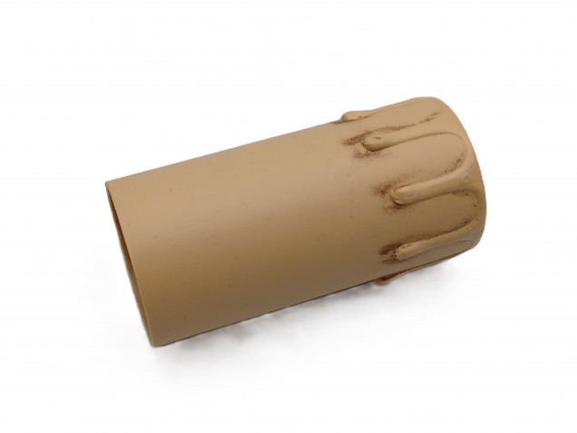 Candle Tubes-sleeves antique Drip Plastic 39mm x 85mm