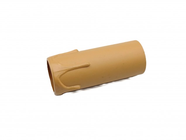 Candle Tube sleeve 70mm x 26mm brown Plastic drip
