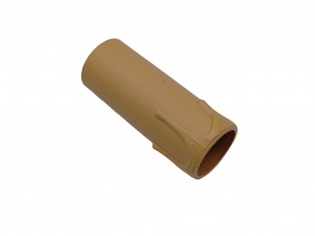 Candle Tube sleeve 70mm x 26mm brown Plastic drip