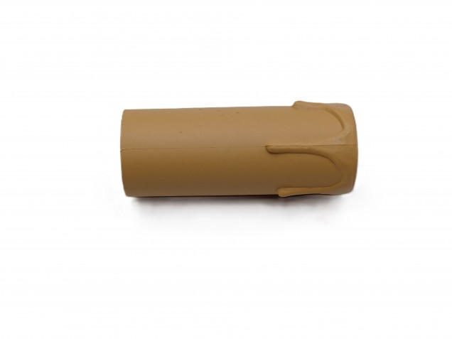 Candle Tube sleeve 70mm x 26mm brown Plastic drip