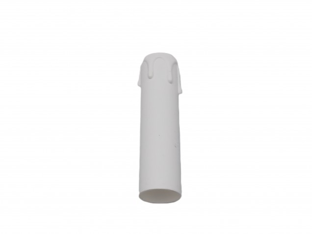 Chandelier Candle Tube White Drip Plastic 100mm x 24mm