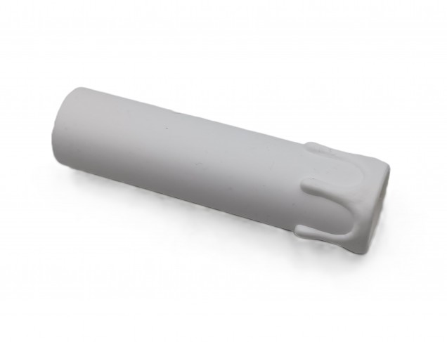 Chandelier Candle Tube White Drip Plastic 100mm x 24mm