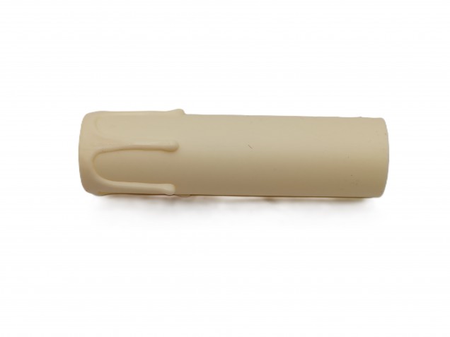 Candle Tubes-sleeves ivory Drip Plastic 105mm x 26mm
