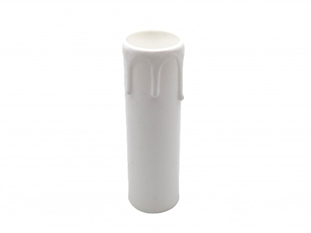 1 X Candle Tube white drip plastic 85MM X 24MM