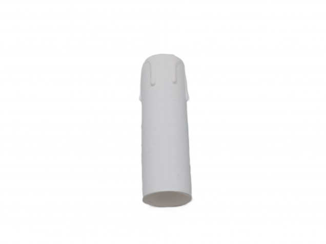 1 X Candle Tube white drip plastic 85MM X 24MM