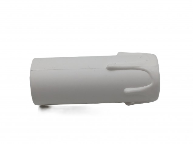 Candle Tube Plastic White Drip 65mm x 24mm