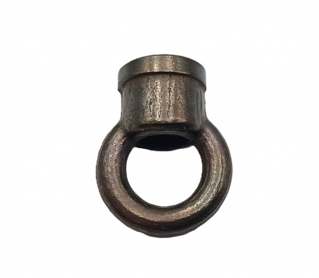 CHANDELIER HOOK CLOSED HOOP -10MM THREAD - IN ANTIQUE BRASS - 22MM DIAMETER