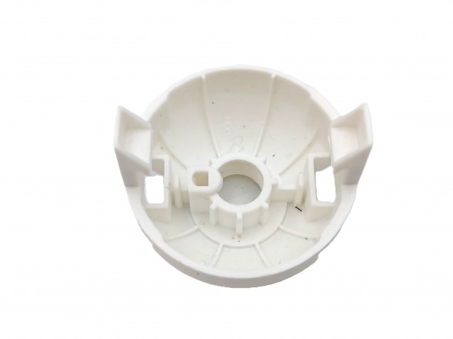 E27 2 PART WHITE PLASTIC LAMP HOLDER PLAIN SKIRT