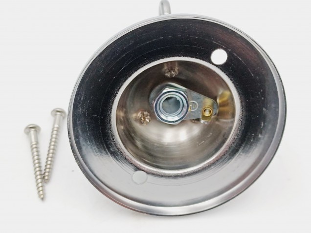 polished chrome finish 3 hook ceiling pendant plate plus centre cord grip